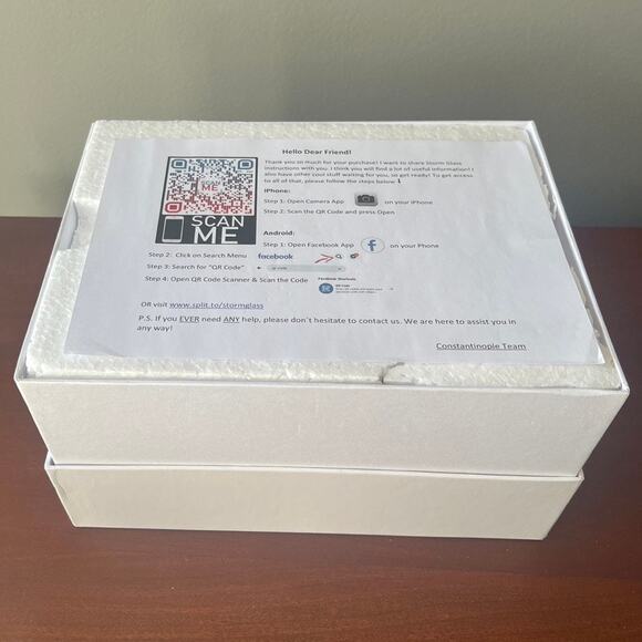 Storm Glass Weather Station Weather Predictor Barometer Wood Base - Set Two (2) - Picture 4 of 10